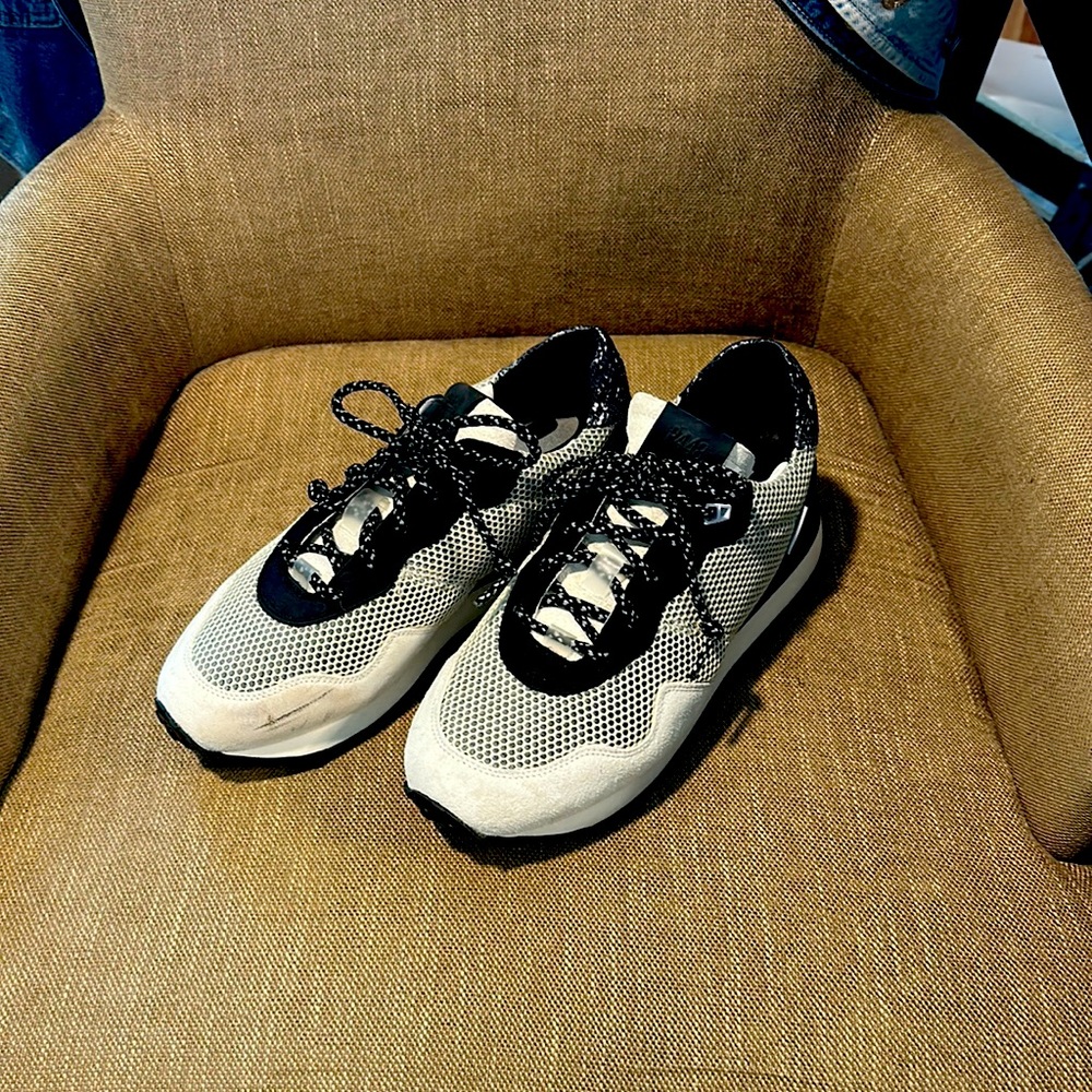 P448 Black and White Women's Sneakers